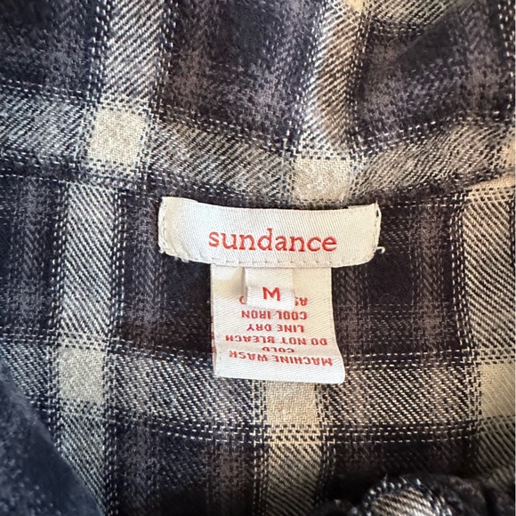 Sundance Shirt Womens Medium Plaid Cotton LS Button Up Ruffle Trim Western (j5) - Picture 7 of 12